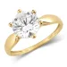 zirkoon solitaire ring in 8 karaat goud