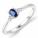 diamant ring in 14 karaat witgoud 0,03 ct 0,35 ct