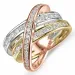 Diamant ring in 14 karaat geel-, wit-, en roodgoud 1,18 ct