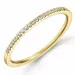 Smal diamant ring in 14 karaat goud 0,093 ct