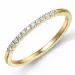 Smal diamant ring in 14 karaat goud 0,099 ct