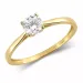 solitaire ring in 9 karaat goud