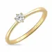 witte zirkoon solitaire ring in 9 karaat goud