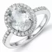 ovale diamant ring in 14 karaat witgoud 0,30 ct 2,55 ct