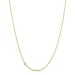 42 cm ketting met hanger in 14 karaat goud 0,046 ct