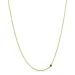 42 cm ketting met hanger in 14 karaat goud 0,09 ct