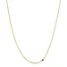 45 cm ketting met hanger in 14 karaat goud 0,09 ct