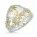 kwarts diamant ring in 14 karaat goud-en witgoud 0,16 ct 6,00 ct