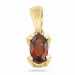 ovaal granaat hanger in 14 caraat goud 0,29 ct