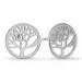 10 mm aagaard boom van het leven oorbellen in zilver