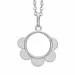 Aagaard bloem hanger met ketting in zilver