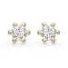 3,5 mm Støvring Design oorsteker in verguld sterlingzilver witte zirkoon
