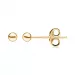 3 mm Støvring Design bolletje oorbellen in 8 karaat goud