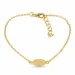 armband in verguld sterlingzilver met hanger in verguld sterlingzilver