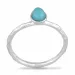 mat ring in zilver