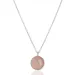 Rond ketting in zilver met hanger in zilver