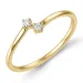 diamant ring in 9 karaat goud 0,05 ct - Simple Diamonds