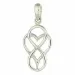 Hart infinity hanger in zilver