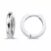 13 mm creool in gerodineerd zilver