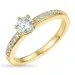 zirkoon ring in 9 karaat goud