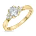 zirkoon ring in 9 karaat goud