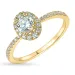 zirkoon ring in 9 karaat goud