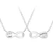 Best friends infinity set met 2 ketting in zilver - Little Ones