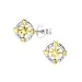 kinder oorbellen in zilver met verguld zilver - Little Ones