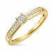 diamant ring in 14 karaat goud 0,1 ct 0,056 ct