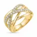 breed diamant gouden ring in 14 karaat goud 0,44 ct