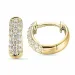 mooi 10 mm diamant creool in 14 karaat goud met diamant