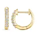 13 mm diamant creool in 14 karaat goud met diamant 