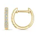 diamant creool in 14 karaat goud met diamant
