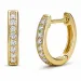 12 mm diamant creool in 14 karaat goud met diamant 