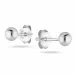 3 mm oorsteker in zilver