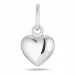 6 x 8 mm hart hanger in zilver