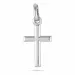 16 x 9 MM kruis hanger in zilver