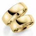 Brede 7 mm trouwringen in 14 karaat goud - set