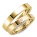 3 mm diamant trouwringen in 9 karaat goud - set