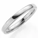 smal 3 mm trouwring in 14 karaat witgoud