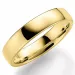 glanzend 5 mm trouwring in 9 karaat goud