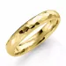 Gehamerd 3,5 mm trouwring in 9 karaat goud