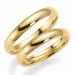 3,5 mm trouwringen in 9 karaat goud - set