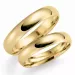5 mm trouwringen in 14 karaat goud - set