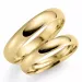 5 en 3 mm trouwringen in 9 karaat goud - set