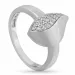 abstract zirkoon zilver ring in zilver