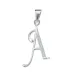 letter a zirkoon hanger in zilver