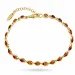 cognac geverfd barnsteen armband in verguld sterlingzilver