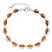 elegant barnsteen armband in zilver