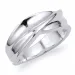 abstract zilver ring in zilver